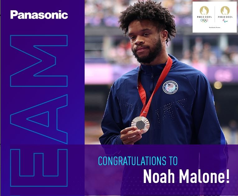 Panasonic Congratulates Noah Malone on His Third Paralympic Games Paris 2024 Medal